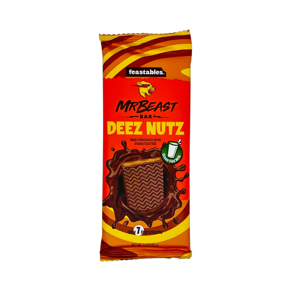 Feastables MrBeast Bar Deez Nutz 60g 🇺🇸