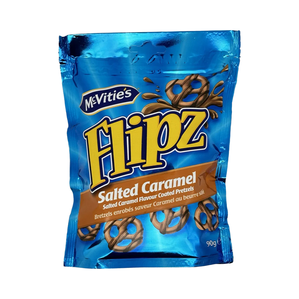 Flipz Salted Caramel Coated Pretzels 90g 🇺🇸